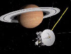Slik tenker man seg Cassini på vei til Saturn