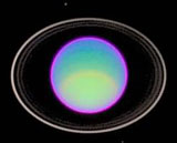 Dette bildet av Uranus med ringen er tatt fra romteleskopet Hubble Dette bildet av Uranus med ringen er tatt fra romteleskopet Hubble