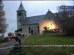 To menn er varetektsfengslet for brannen i Gjerpen kirke
