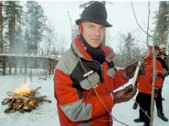 Anders Besseberg fyrte opp bålene under VM i Kontiolahti i 1999. (Foto: Søren Waldin, SCANPIX, Sverige) 