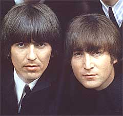 Det var George Harrison og John Lennon som var mest begeistret for Phil Spectors produksjonsideer. Foto: Robert Freeman, AP.