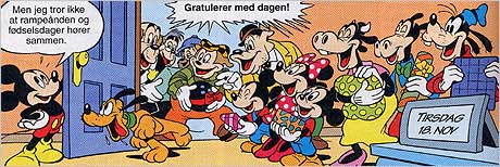 - Mikke tenker ikke på 75, slik vi gjør. Han er alltid ung. - Mikke tenker ikke på 75, slik vi gjør. Han er alltid ung.