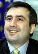 KOMMER?: Mikhail Saakasjvili er favoritt til å overta som president. Foto: Reuters/Scanpix.