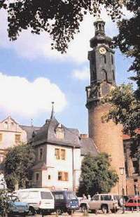 Bare tårnet står igjen av slottet og fengslet i Weimar (bilder: promo)