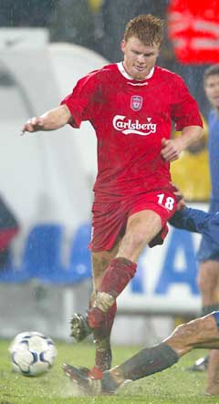 John Arne Riise la inn til Liverpools andre mål. (Foto: Reuters/Scanpix)