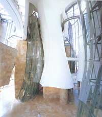 Atrium med glassheis. Foto: Guggenheim Foundation. Atrium med glassheis. Foto: Guggenheim Foundation.