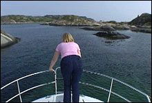 Skiglade Ellen er lokket til båtferie på Sørlandet. 