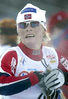 Hilde Gjermundshaug Pedersen ble beste norske på 5. plass (Foto: Jon Eeg / SCANPIX) 