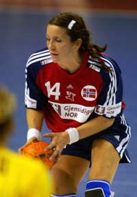 Elisabeth Hilmo mot Romania (Foto: Scanpix/Morten Holm)