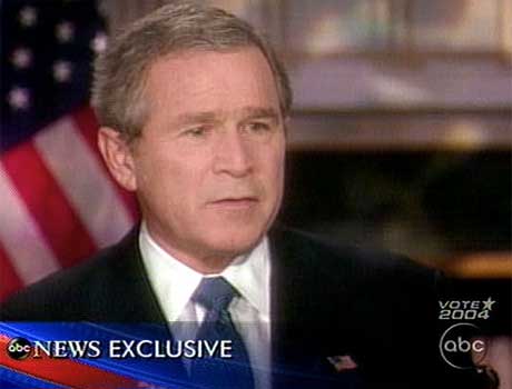 Bush jakter på bin Laden foran valget i 2004. (Foto: Scanpix/AP/ABC)