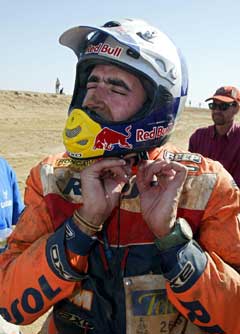 Spanske Nani Roma vant Paris-Dakar-rallyet. (Foto: AFP/Scanpix)