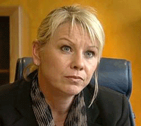 Byrådsleder Monica Mæland har full tillit til erstatingsutvalgets arbeid. Arkivfoto NRK.