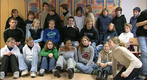 17 av 27 elever i denne niende klassen ved Alværn ungdomsskole på Nesodden har, har hatt, eller skal få regulering. 