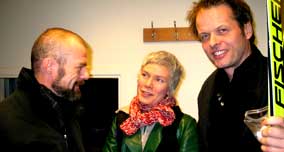 Geir Pollen, Hanne Ørstavik og Erling Kagge. Foto NRK
