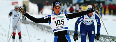 John Kristian Dahl vinner sprinten i NM 2004. (Foto: Gorm Kallestad/Scanpix)
