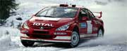 Kanp om tidelene: Fordan lørdagens kjøring leder finnen Marcus Grønholm med bare to sekunder på Petter Solberg (Foto: Scanpix/Øyvind Lund) Kanp om tidelene: Fordan lørdagens kjøring leder finnen Marcus Grønholm med bare to sekunder på Petter Solberg (Foto: Scanpix/Øyvind Lund)