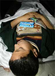 Tareq al-Sussi mistet livet på vei til skolen (Scanpix/AFP)
