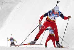 Gro Marit Istad Kristiansen ble sliten på den siste runden. (Foto: Heiko Junge/Scanpix) Gro Marit Istad Kristiansen ble sliten på den siste runden. (Foto: Heiko Junge/Scanpix)