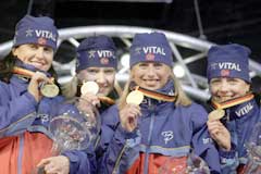 Det historiske stafettgullet var med på å gjøre VM i i Oberhof til tidenes beste. (Foto: Heiko Junge/Scanpix)