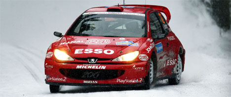 Henning Solberg og Cato Menkerud i Rally Sverige. (Foto: Scanpix/Tor Richardsen) 