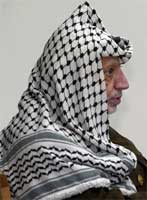 Yasir Arafat er palestinsk president.