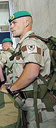 Norsk soldat klar for Irak.