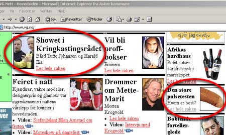 Team Antonsen-sakene florerer på VG-nett for tiden. (Innsendt av Mads Berger) Team Antonsen-sakene florerer på VG-nett for tiden. (Innsendt av Mads Berger)