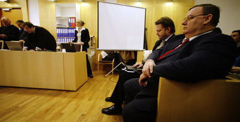 Torgeir Stensrud vitner i saken mot tidligere Finance Credit-sjef, Trond Kristoffersen. Foto: Cornelius Poppe/Scanpix.
