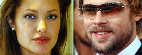 Først ble Angelina syk og smittet Brad. Så ble Brad syk og smittet Angelina. Så ble Angelina syk og smittet Brad. Så ble Brad syk og så videre og så videre (Foto: Scanpix)