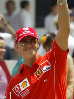 Michael Schumacher. Foto: AP Photo/Dita Alangkara. 