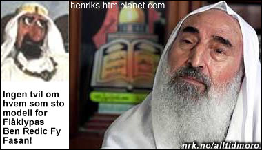 Hamas-lederen Ahmed Yassin, som døde i et israelsk angrep i mars 2004. (Innsendt av Henrik Hope | henriks.htmlplanet.com)