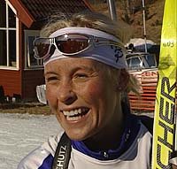 Anne Ingstadbjørg var strålende fornøyd med NM-gullet. Foto: NRK Trøndelag.