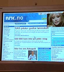 Med denne alt-i-ett-TVen kan du lese NRK.no og høre MTV på en gang.