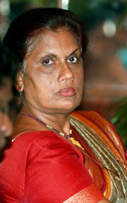 Chandrika Kumaratunga, president på Sri Lanka. (Foto: Scanpix) Chandrika Kumaratunga, president på Sri Lanka. (Foto: Scanpix)
