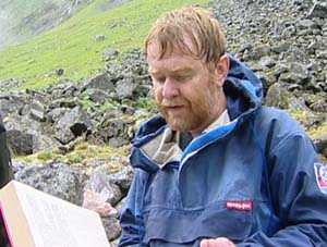Veiviser Erling Gjelsvik. Foto: NRK