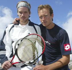 Stian Boretti (t.v.) og Jan Frode Andersen vant begge sine kamper langfredag. Foto Morten F. Holm / SCANPIX 
