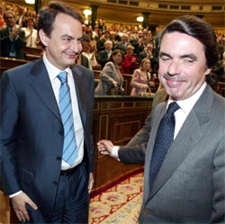 José María Aznar og hans konservative parti tapte parlamentsvalget. José Luis Rodríguez Zapatero tok over som statsminister. (Foto: AFP/Scanpix) José María Aznar og hans konservative parti tapte parlamentsvalget. José Luis Rodríguez Zapatero tok over som statsminister. (Foto: AFP/Scanpix)