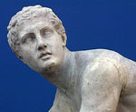 Klassisk gresk statue.