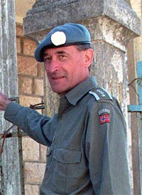 Bataljonssjefen i Sør-Libanon, oberst Vigar Aabrek. (Foto: Scanpix)