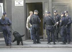 Politiet aksjonerer i Oslo. (Foto: Håkon Mosvold Larsen, Scanpix) 