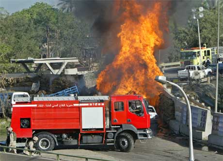 Bilbombe eksploderte i Bagdad torsdag morgen (foto: Reuters/Scanpix).