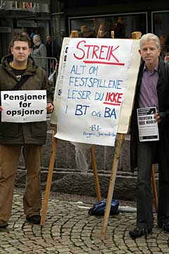 Avis-journalistene var ikke på jobb i dag. Foto: Arne Kristian Gansmo.