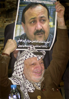 Marwan Barghouti har vært nevnt som Yasir Arafats mulige etterfølger. (Foto: AP/Scanpix)