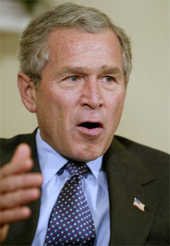 USAs president George W. Bush får kritikk for håndteringen av Irak. (Arkivfoto: AFP/Scanpix)