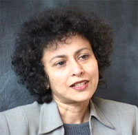 Amnesty Internationals generalsekretær Irene Khan. (Foto: NRK)