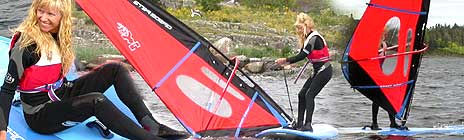 <b>2004-utgaven av Elisabeth Grøndahl klarte seg atskillig bedre på seilbrett enn 80-tallsversjonen, i følge henne selv.</b>