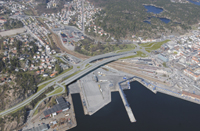 Det er flere broalternativer i Kristiansand.