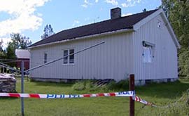 Mannen ble funnet drept i sitt eget hjem. (Foto: Bjørn Anders Sørli/NRK)