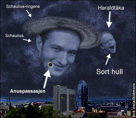 Også astronomien har en nattside. Her et sjeldent fenomen på stjernehimmelen over Oslo. (Innsendt av Geir Brevik)