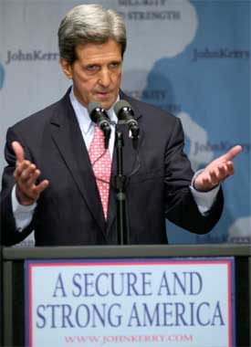 LEDER: Demokratenes John Kerry har en solid ledelse på en ny meningsmåling. (Foto: REUTERS/Robert Sorbo US ELECTION)